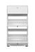 Schuhkipper >Lüneburg< in weiß, Holzwerkstoff - 58x111x25cm (BxHxT)