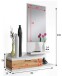 Garderoben-Set >DHALIA< in Artik Weiß / Nodi Eiche Dekor - 81x116x29 (BxHxT)