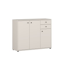 Sideboard >TEMPRA2< in Sand - 108,8x85,5x34,8cm (BxHxT)