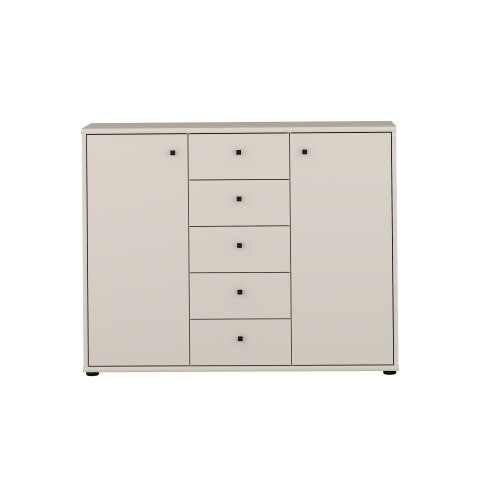 Sideboard >TEMPRA2< in Sand - 108,8x85,5x34,8cm (BxHxT)