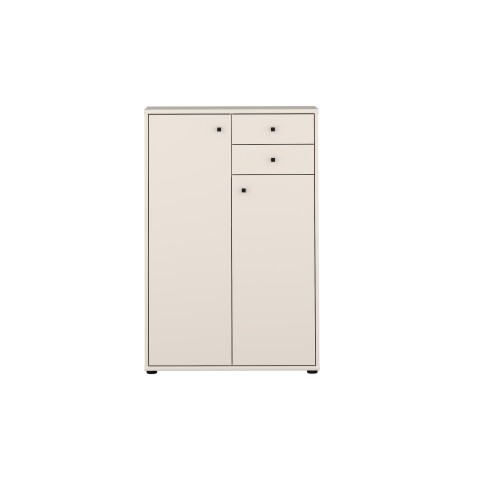 Hochkommode >TEMPRA2< in Sand - 73,7x111,1x34,8cm (BxHxT)