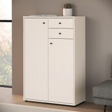 Hochkommode >TEMPRA2< in Sand - 73,7x111,1x34,8cm...