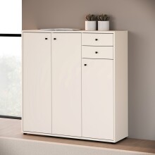 Sideboard >TEMPRA2< in Sand - 108,8x111,1x34,8cm...