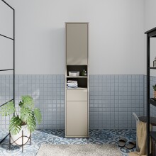 Seitenschrank >ALICE SPRINGS< in Taupe -...
