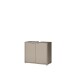 Waschbeckenunterschrank >ALICE SPRINGS< in Taupe - 74,5x63,9x34,9cm (BxHxT)
