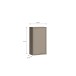 Hängeschrank >ALICE SPRINGS< in Taupe - 39,8x72x23,8cm (BxHxT)