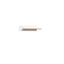 Wandboard >SKELPE< in Weiss / Artisan Eiche Dekor - 101x23,6x21,9cm (BxHxT)