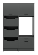 Waschmaschinenumbauschrank >Free< in Anthrazit -...