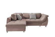 Polsterecke >Allin< in rosa / silber, Cord -...