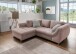 Polsterecke >Allin< in rosa / silber, Cord - 250x66x190cm (BxHxT)