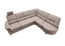 Ecksofa >Ludwigshafen< in dunkelgrau -...