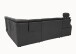 Ecksofa >Ludwigshafen< in 1217 Toro schwarz, Mikrofaser - 236x113x275cm (BxHxT)