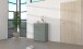 Kommode >Bari< in Schilf grün, Spannplatte, MDF - 78x101x41cm (BxHxT)