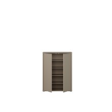 Schuhkommode >ALICE SPRINGS< in Taupe - 74,5x99,1x34,9cm (BxHxT)