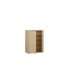 Schuhkommode >ALICE SPRINGS< in Buttergelb - 74,5x99,1x34,9cm (BxHxT)