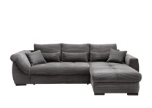 Polsterecke >Felicia< in grau, Cord - 302x89x188cm...