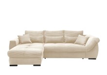 Polsterecke >Felicia< in beige, Cord - 302x89x188cm...