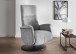 Relaxsessel >Lavina< 3-stufig verstellbar, Herzwaage-Funktion, grau - 72x118x85cm (BxHxT)