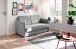 Schlafsofa >Mariya< Liegefläche ca. 120x198cm, silber - 147x89x87cm (BxHxT)
