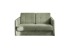 Schlafsofa >Mariya< Liegefläche 120x198 cm, Bezug grün - 147x89x87cm (BxHxT)