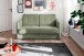 Schlafsofa >Mariya< Liegefläche 120x198 cm, Bezug grün - 147x89x87cm (BxHxT)