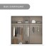 Drehtürenschrank >Alba< in alpinweiß / Spiegel - 226x197x54 (BxHxT)