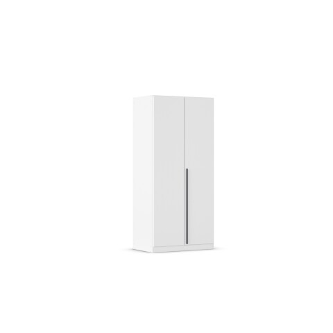 Drehtürenschrank >Alba< in alpinweiß, Holzwerkstoff - 91x197x56cm (BxHxT)