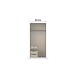 Drehtürenschrank >Alba< inkl. Inneneinteilung, grau metallic - 91x197x54cm (BxHxT)