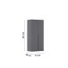 Drehtürenschrank >Alba< inkl. Inneneinteilung, grau metallic - 91x197x54cm (BxHxT)