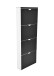 Schuhkipper >304987< ca. 16 Schuhe, schwarz / weiss - 52x141x16cm (BxHxT)