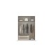 Drehtürenschrank >Alba< inkl. Inneneinteilung, grau metallic - 136x197x54cm (BxHxT)