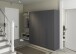 Drehtürenschrank >Alba< in grau metallic, Holzwerkstoff - 181x197x54cm (BxHxT)