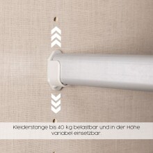 Drehtürenschrank >Alba< in Eiche Artisan Dekor / Spiegel - 181x197x56 (BxHxT)