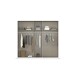 Drehtürenschrank >Alba< in Eiche Artisan Dekor / Spiegel - 226x197x54 (BxHxT)