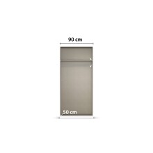 Drehtürenschrank >Alba< in Eiche Artisan Dekor - 91x197x56 (BxHxT)