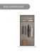 Drehtürenschrank >Alba< in Eiche Artisan Dekor - 91x197x56 (BxHxT)