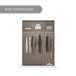 Drehtürenschrank >Alba< in Eiche Artisan Dekor - 136x197x54 (BxHxT)