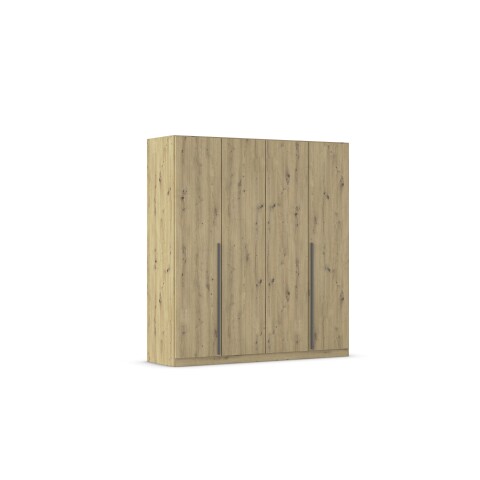 Drehtürenschrank >Alba< in Eiche Artisan Dekor - 181x197x54 (BxHxT)