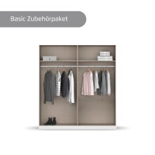 Drehtürenschrank >Alba< in Eiche Artisan Dekor - 181x197x54 (BxHxT)