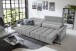 Big-Sofa >Wolve< 2x elektr. Verstellung, Kissen, Cord mint - 280x108x118cm BxHxT