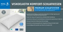 Kopfkissen >Polarstern< MemoBlu-Viskoelastik Kopfkissen 40x80 cm