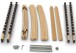 Lattenrost >Nova< in naturfarben-anthrazit, Holz - 200x90x7cm (LxBxH)