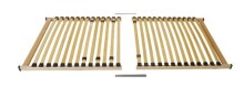 Lattenrost >Nova< in naturfarben-anthrazit, Holz - 200x140x7cm (LxBxH)