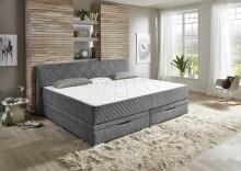 Boxspringbett >SoftNight< inklusive 7-Zonen-TTFK-Matratzen Familienbett 240x200 cm
