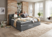 Boxspringbett >SoftNight< inklusive 7-Zonen-TTFK-Matratzen Familienbett 240x200 cm
