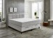 Boxspringbett >TraumZeit< inkl. wendbare 7 Zonen TTFK Matratze & Topper - 180x200 cm hellgrau