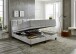 Boxspringbett >TraumZeit< inkl. wendbare 7 Zonen TTFK Matratze & Topper - 180x200 cm hellgrau