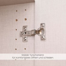 Drehtürenschrank >Koda< in alpinweiß / Atlantic Oak dunkel - 271x210x54 (BxHxT)