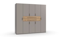 Drehtürenschrank >DIGIT< in SAHARAGRAU / EICHE...