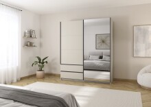 Schwebetürenschrank >Elara< in champagner /...